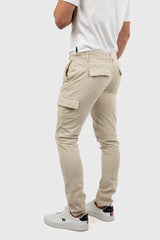Pantalón Cargo Lino Arena