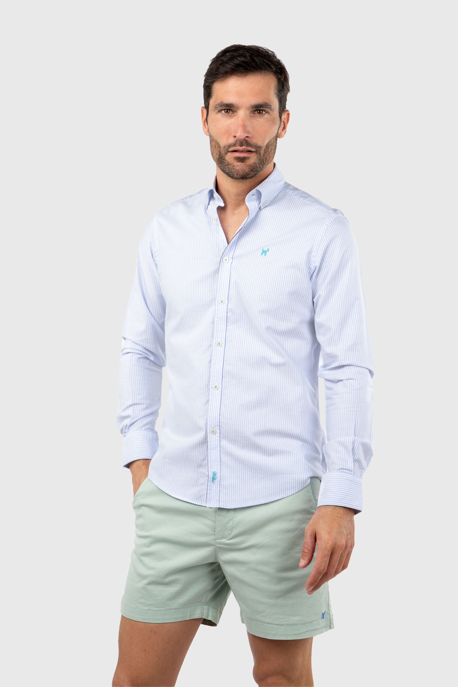 Camisa Oxford Raya Kodak Celeste