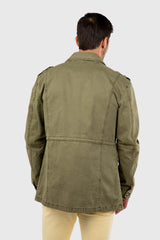 Sahariana Garment Dyed Khaki con Parches Intercambiables