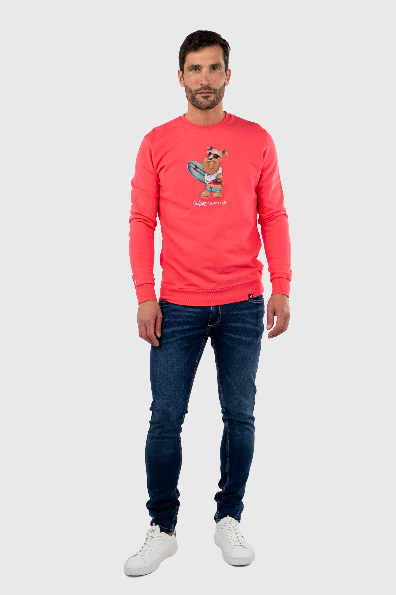 Sudadera Mr Williot Surf Coral