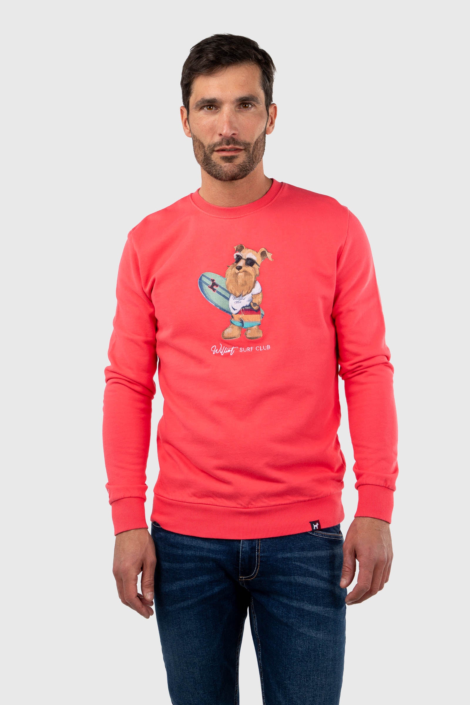 Sudadera Mr Williot Surf Coral