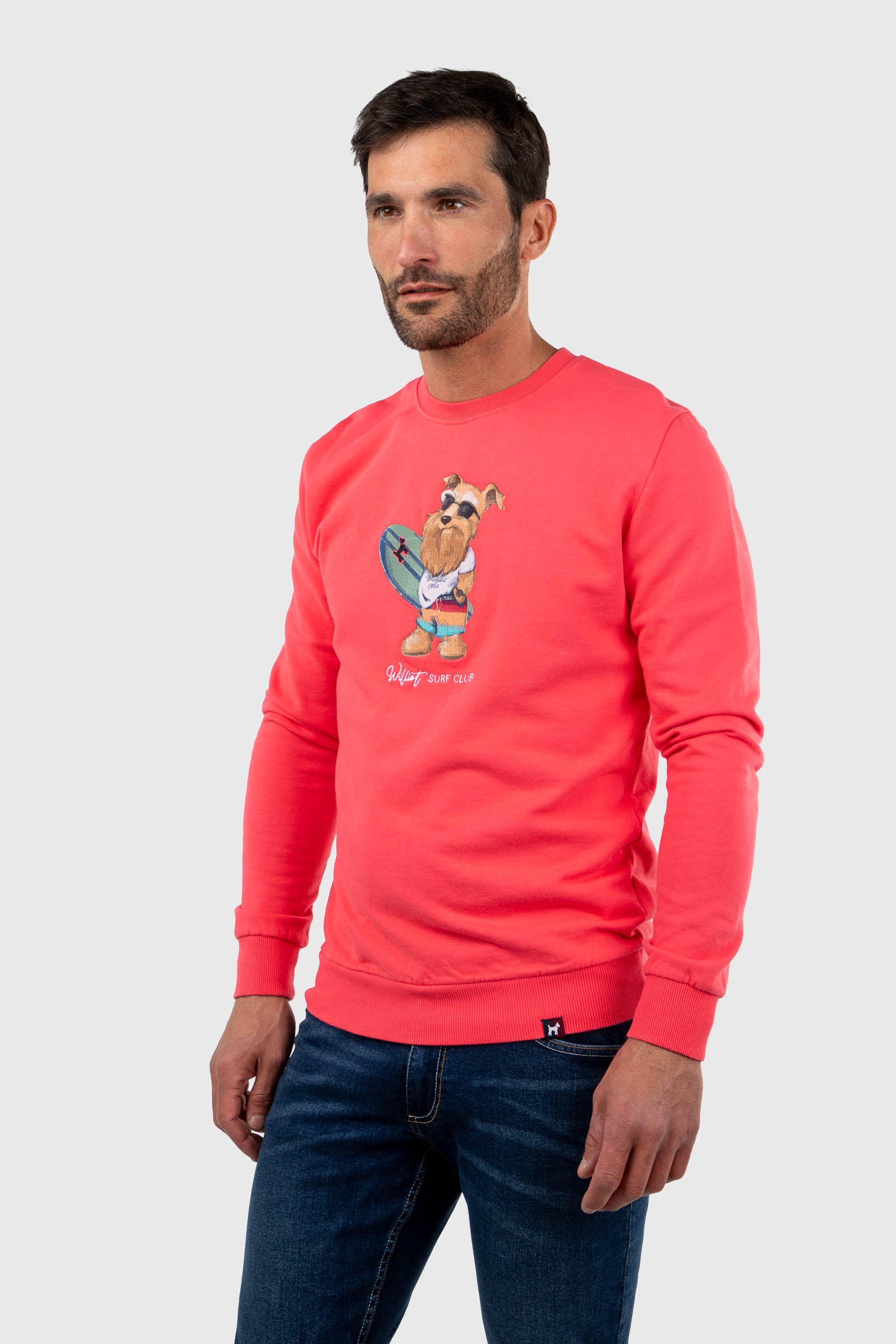 Sudadera Mr Williot Surf Coral
