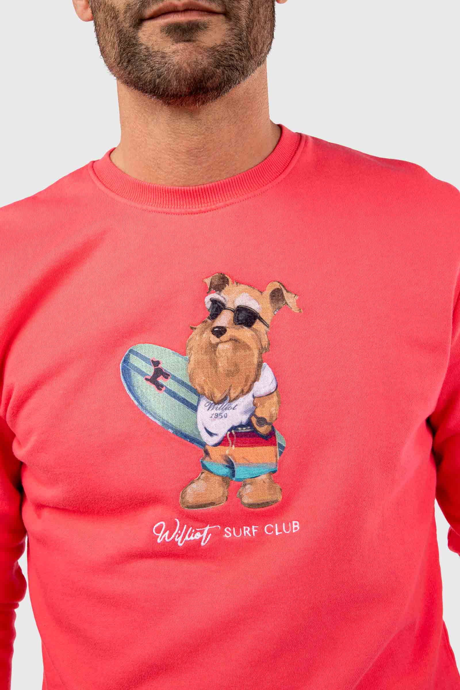 Sudadera Mr Williot Surf Coral