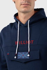 Sudadera Bolsillo Canguro Marino