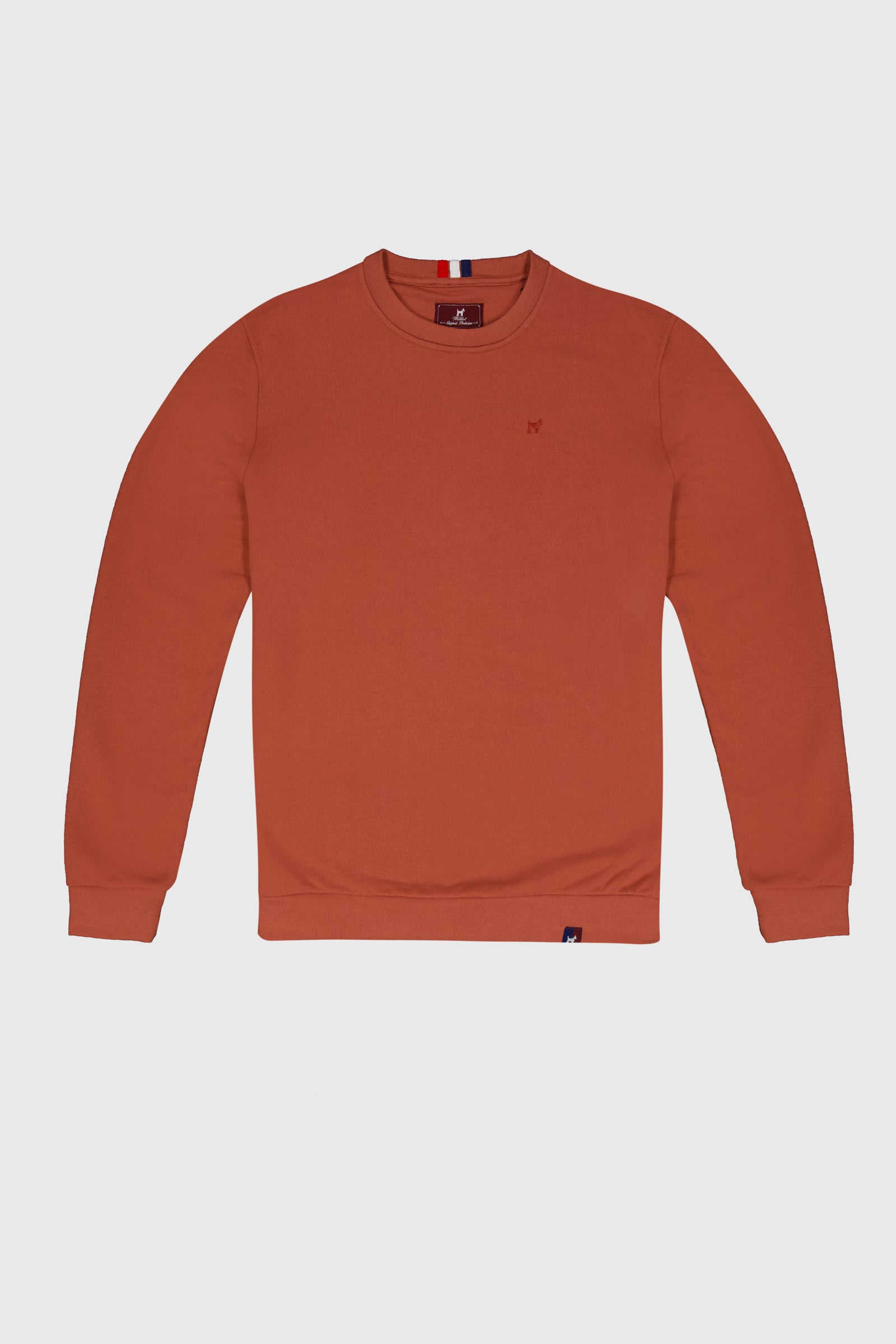Sudadera Lavada Fade Out Rojo Marsala