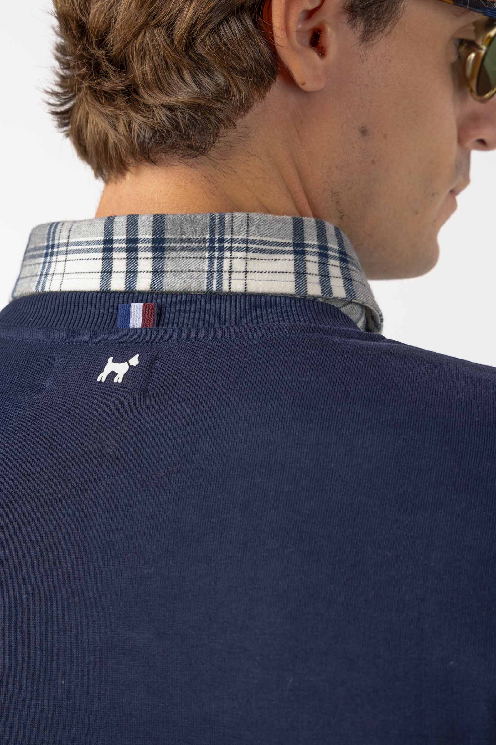 Sudadera WLT Tipo Parche Marino