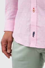 Camisa Rosa Claro en Lino