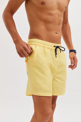 Bañador Básico Amarillo Suave