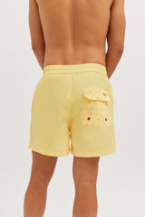 Bañador Básico Amarillo Suave