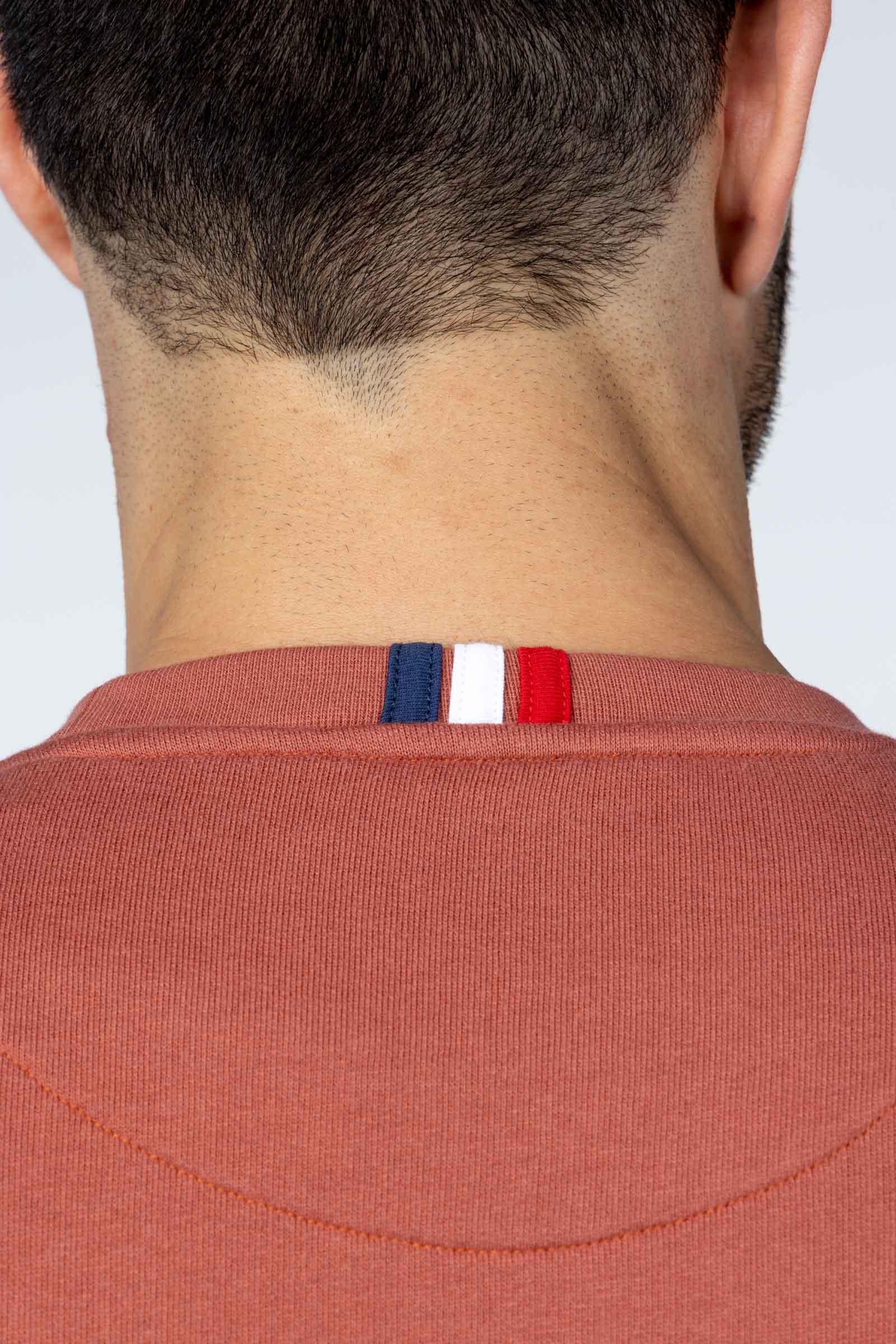 Sudadera Lavada Fade Out Rojo Marsala