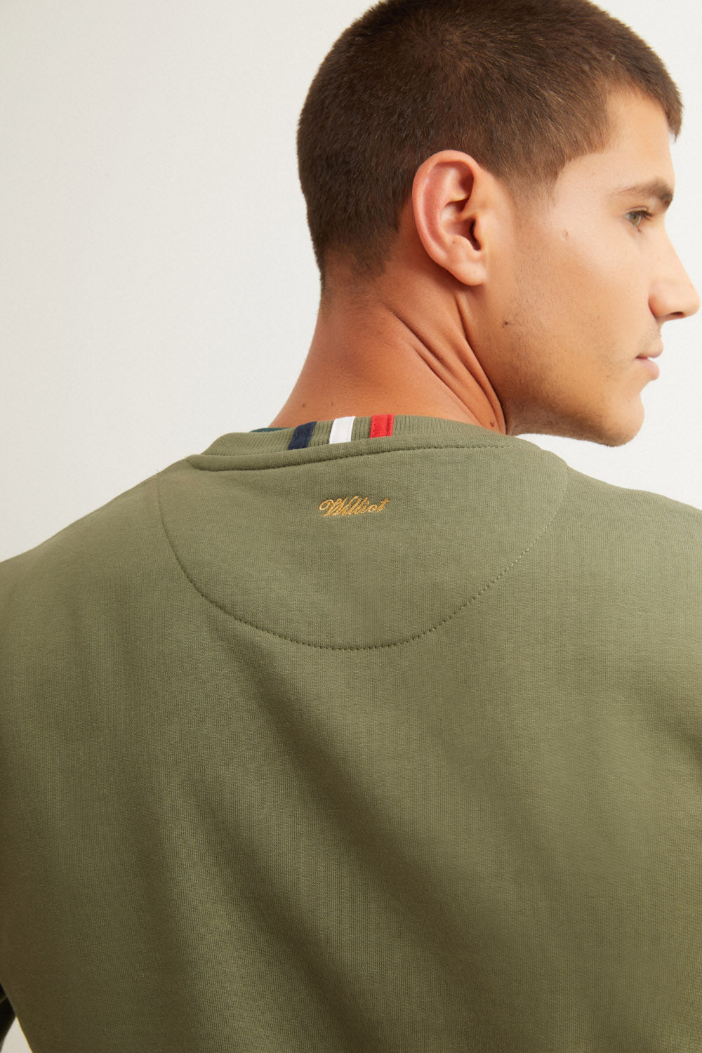 Sudadera Logo Relieve Khaki