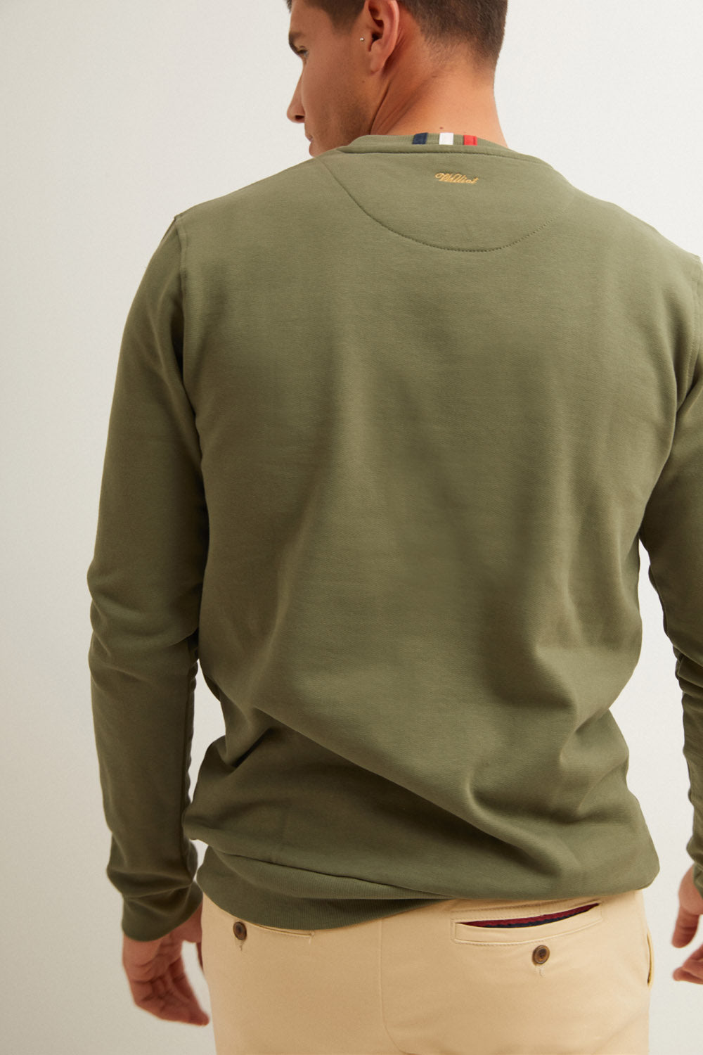 Sudadera Logo Relieve Khaki