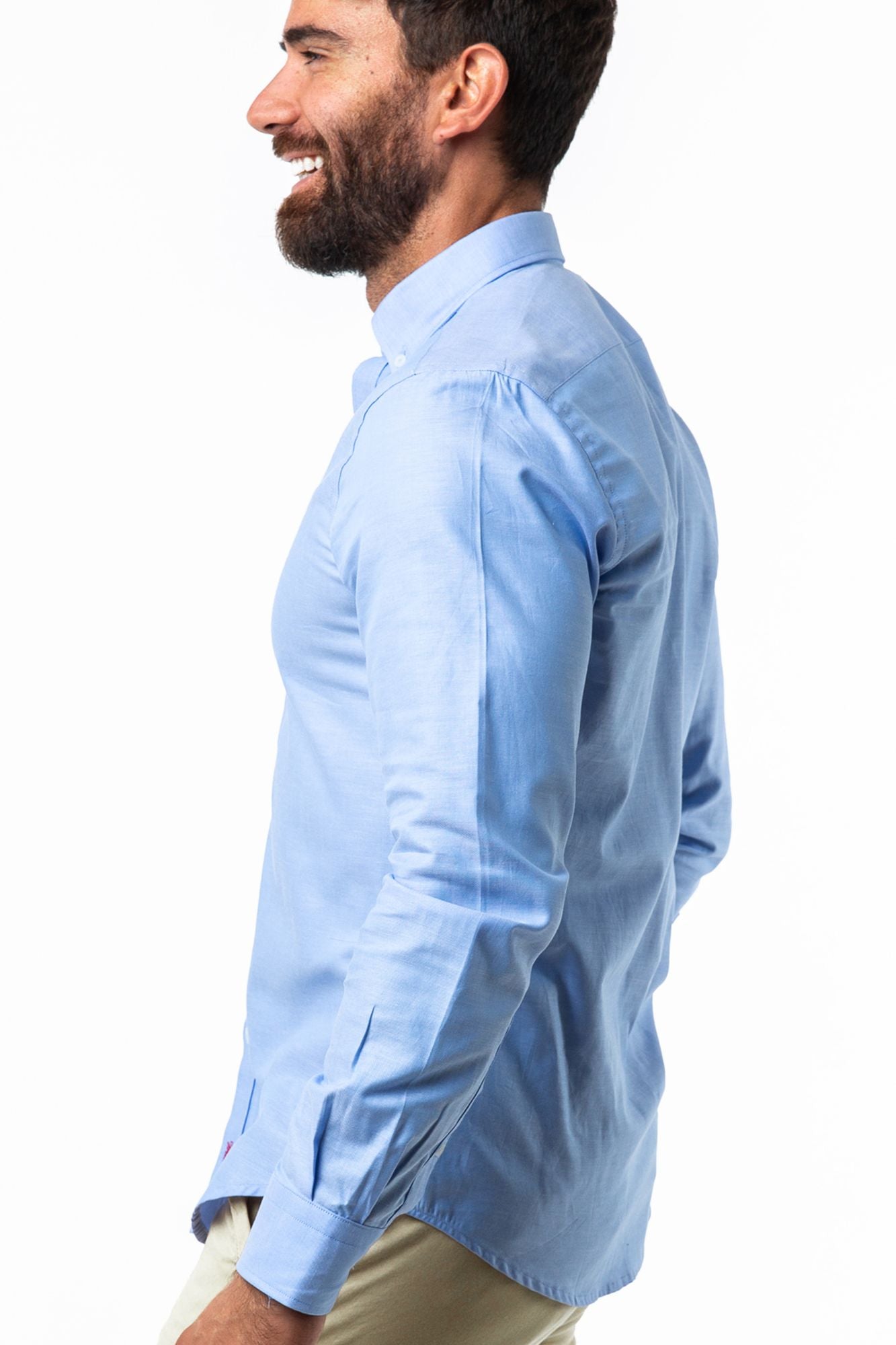 Camisa Popelín Celeste