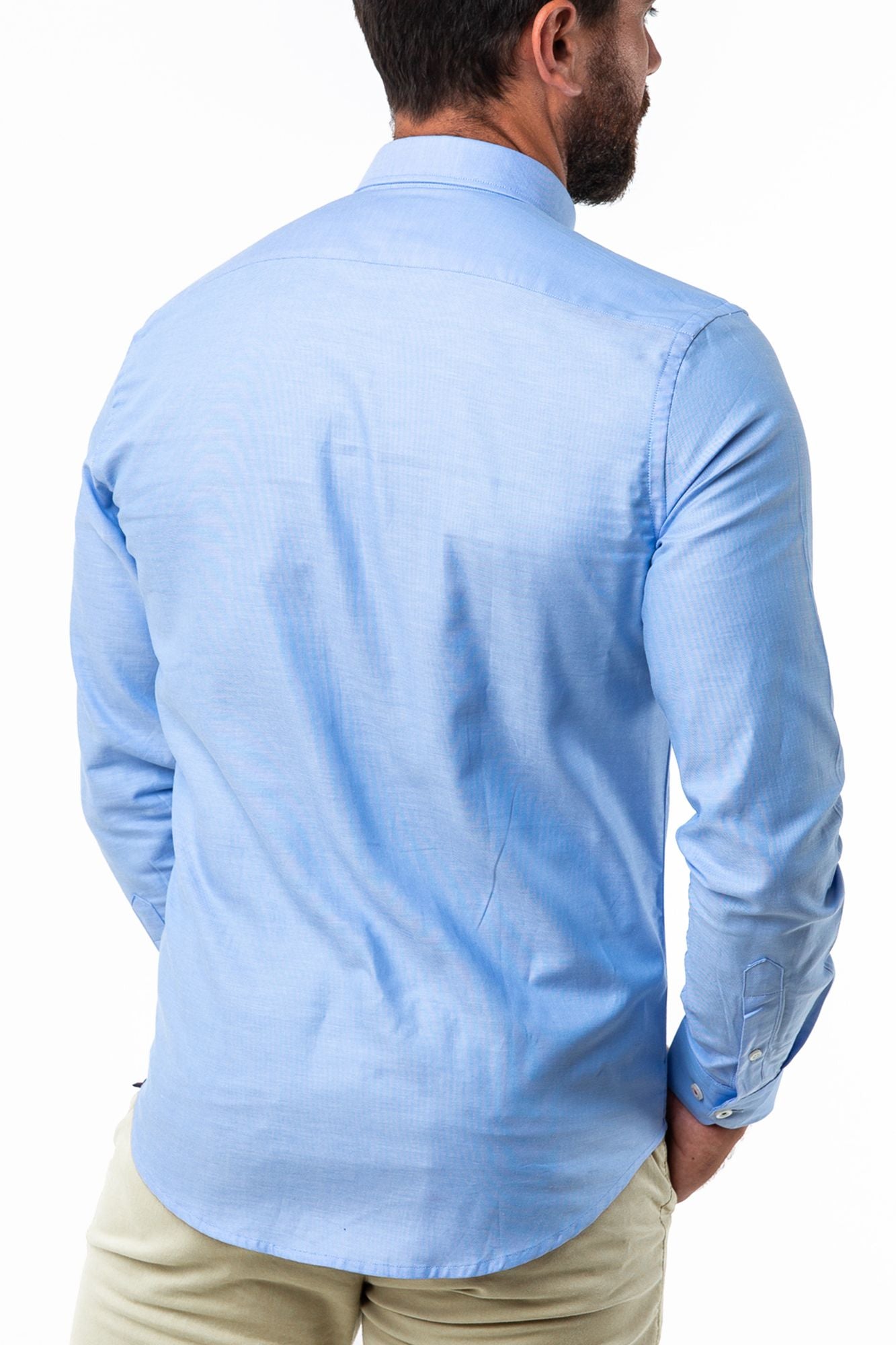 Camisa Popelín Celeste