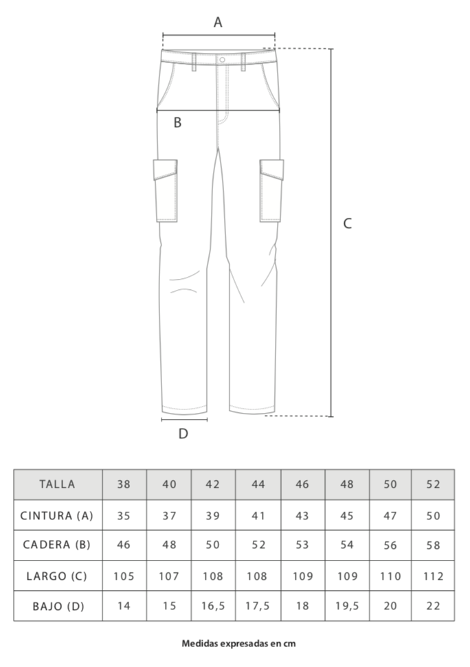 Pantalón Cargo Marino