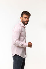 Camisa Rosa Algodón Suavizado