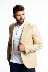 Americana Lino Camel
