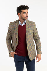 Americana Pata De Gallo Beige