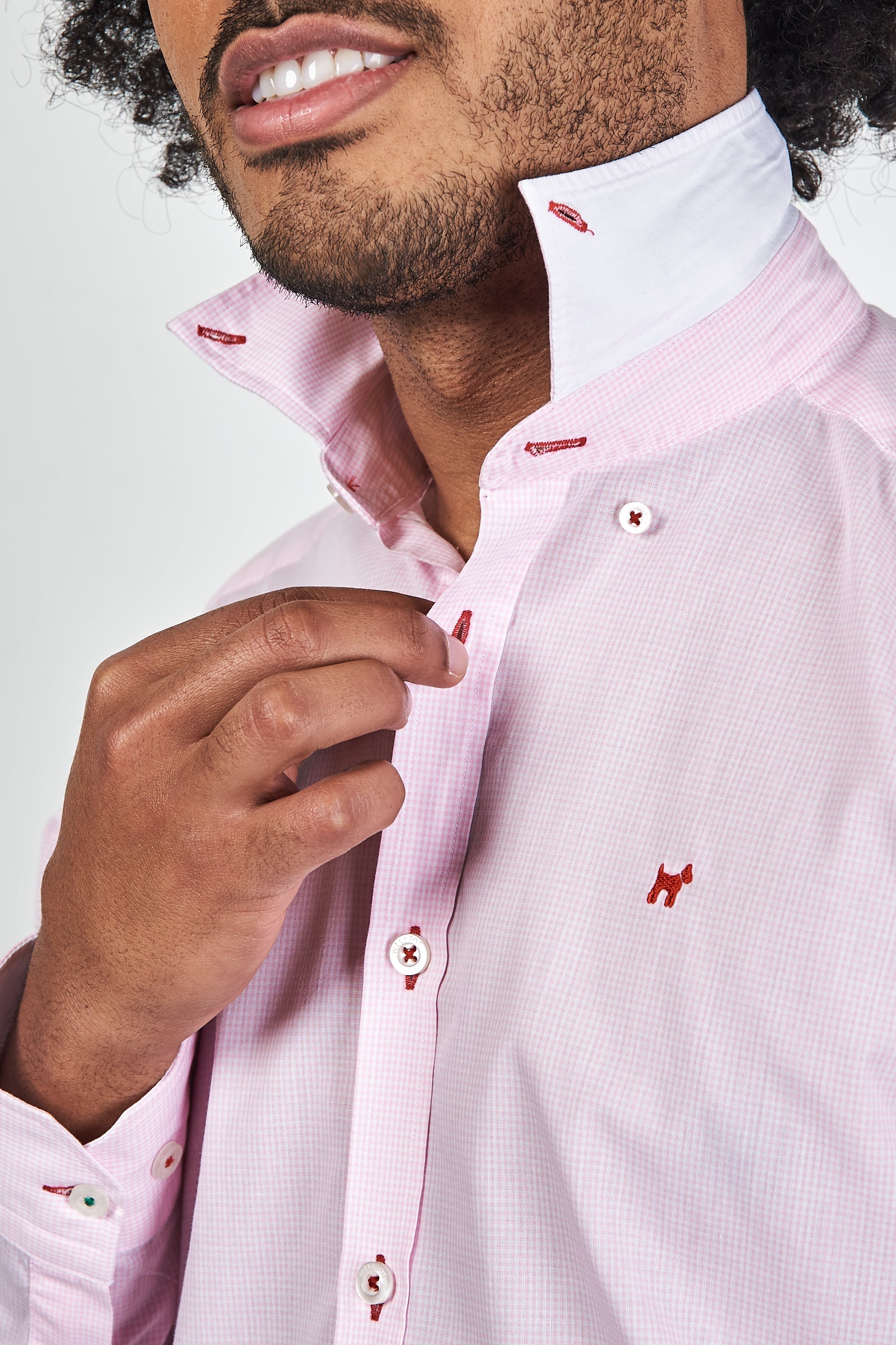 Camisa Epu Rosa Slim Fit