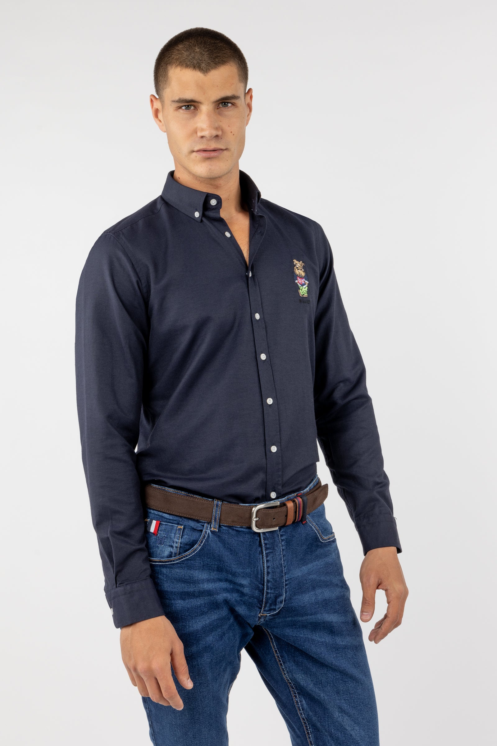 Camisa Oxford MrWilliot Marino
