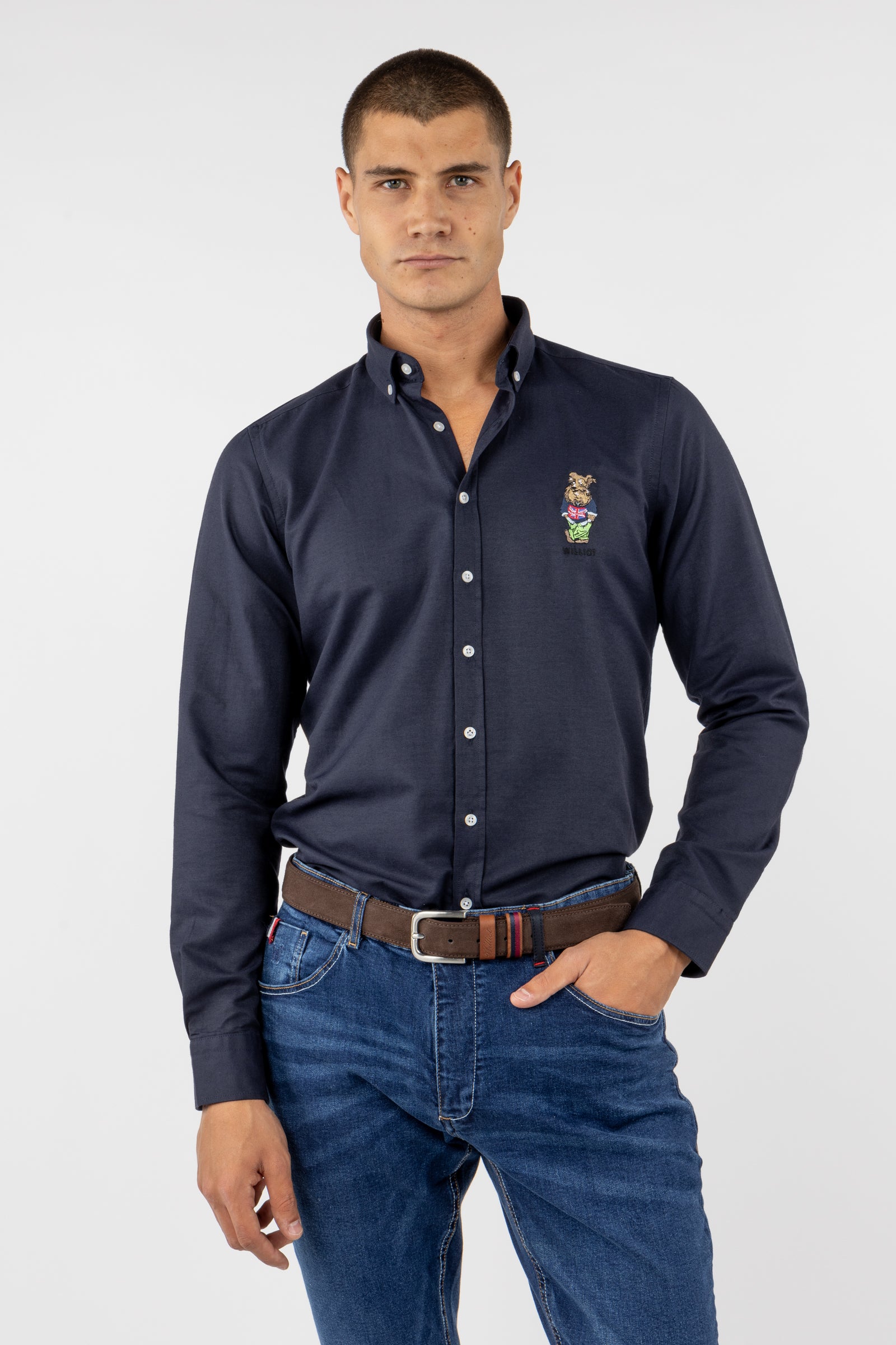 Camisa Oxford MrWilliot Marino