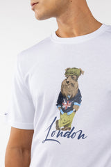 Camiseta Mr Williot London Crema