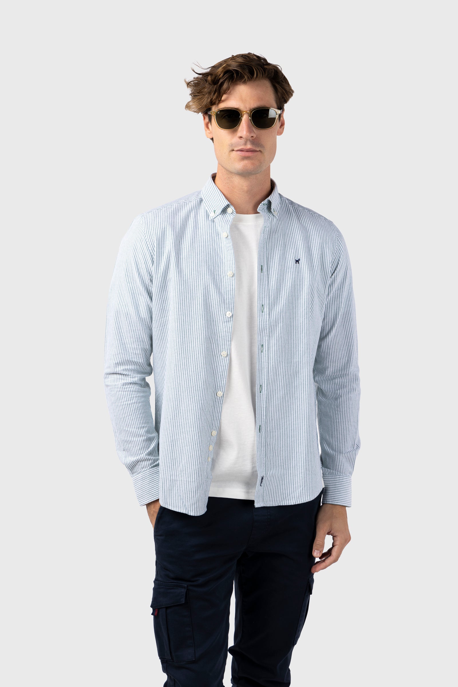 Camisa Raya Oxford Verde