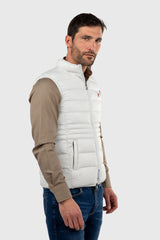 Chaleco Acolchado Ultraligero Gris Claro