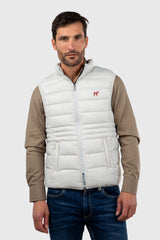 Chaleco Acolchado Ultraligero Gris Claro