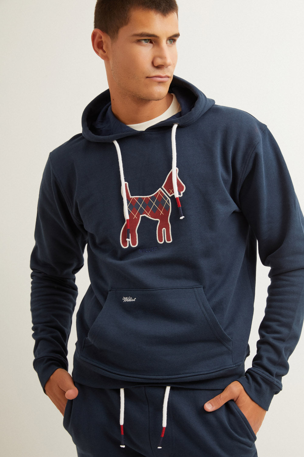Sudadera Capucha Doggy Marino