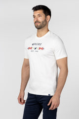 Camiseta Étnica Bordada Blanca