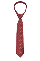 Corbata Burdeos Estampado Perro