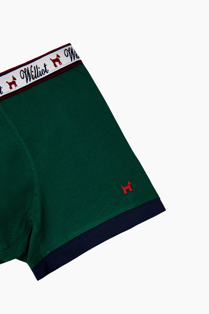 Boxer Liso Verde Botella