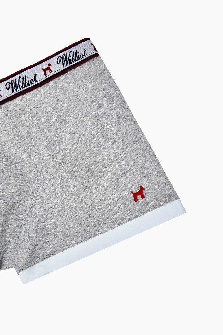 Boxer Liso Gris Melange
