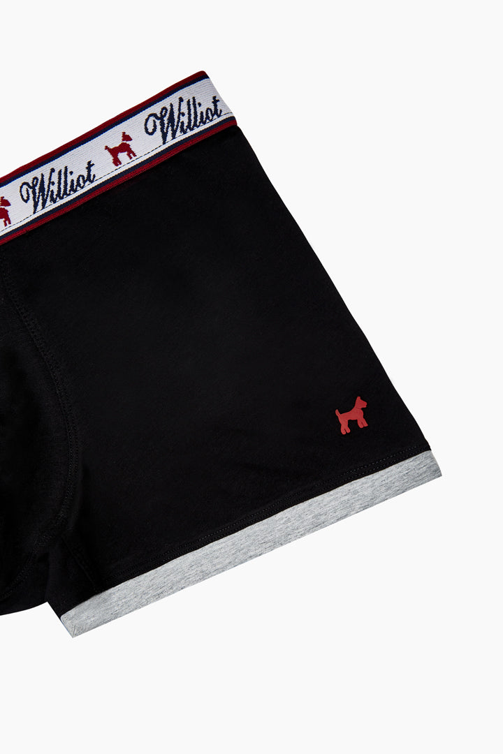 Boxer Liso Negro