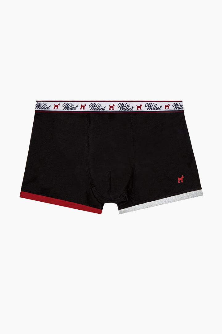Boxer Liso Negro