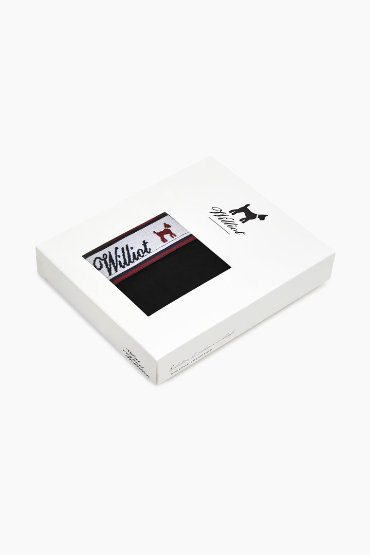 Boxer Liso Negro