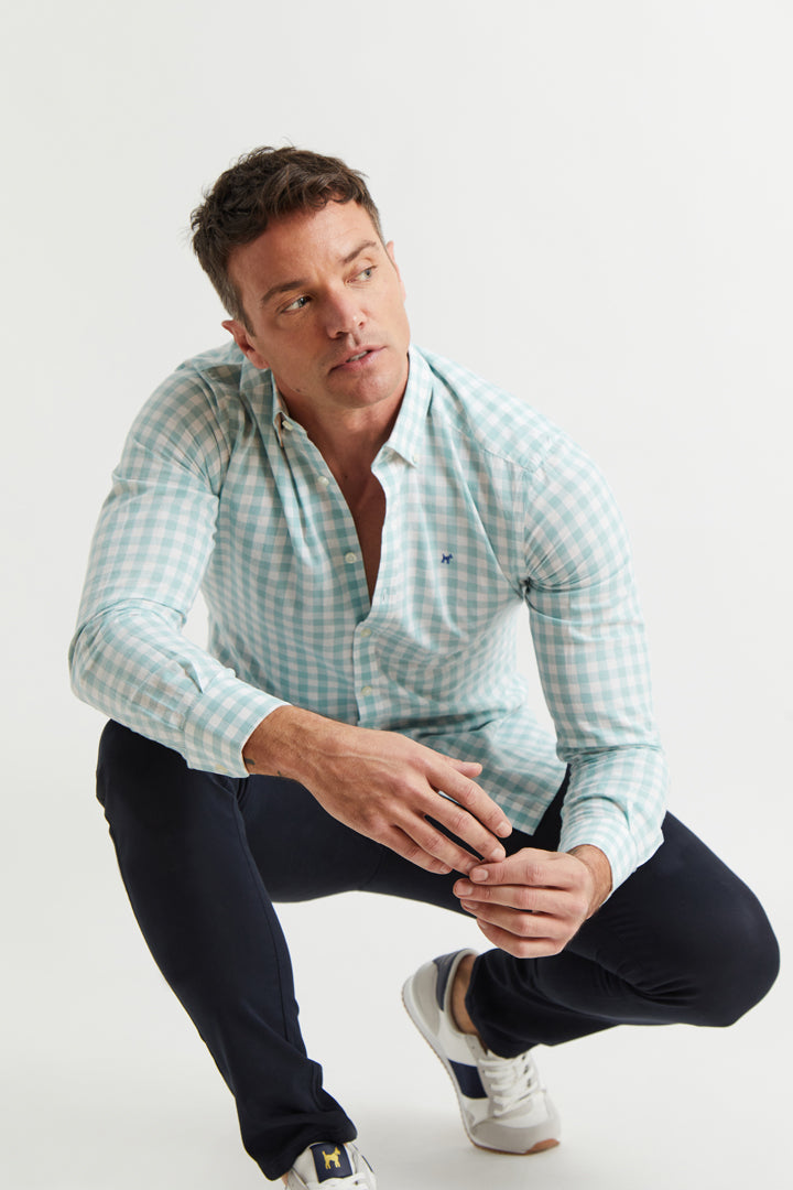 Camisa Cuadro Lino