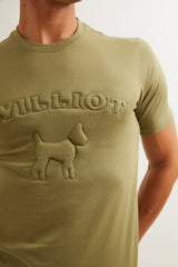 Camiseta Logo Relieve Khaki