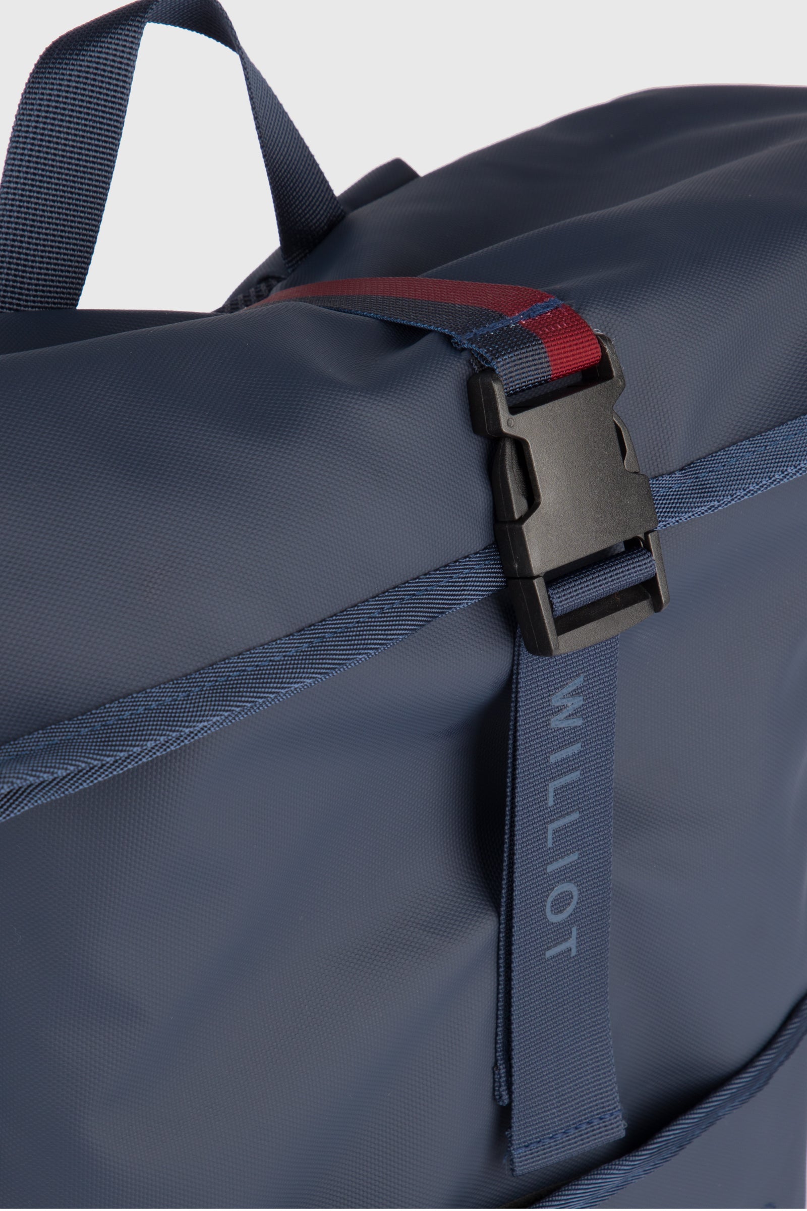 Mochila Rolltop Tejido Impermeable Marino