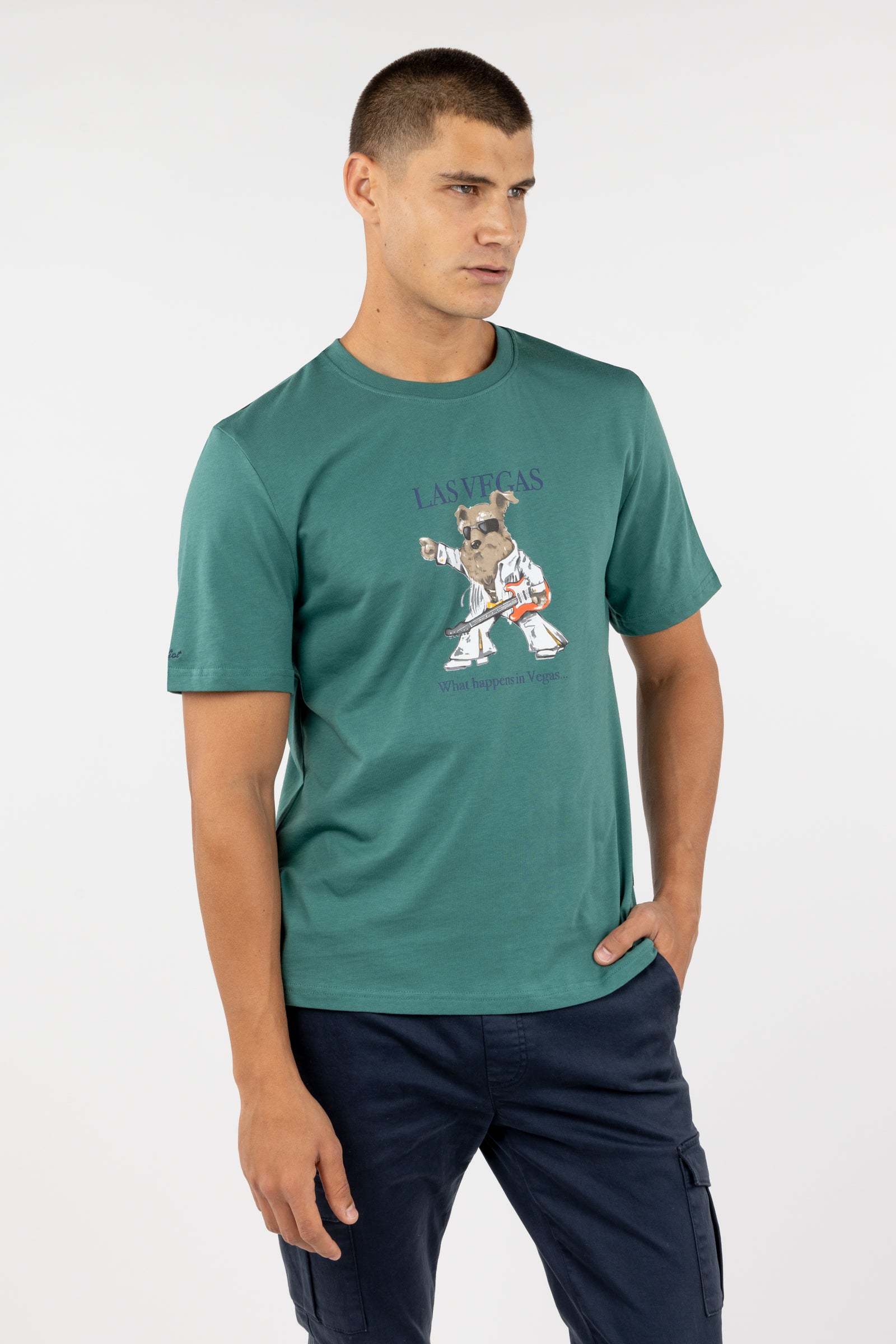 Camiseta Mr Williot Las Vegas Verde