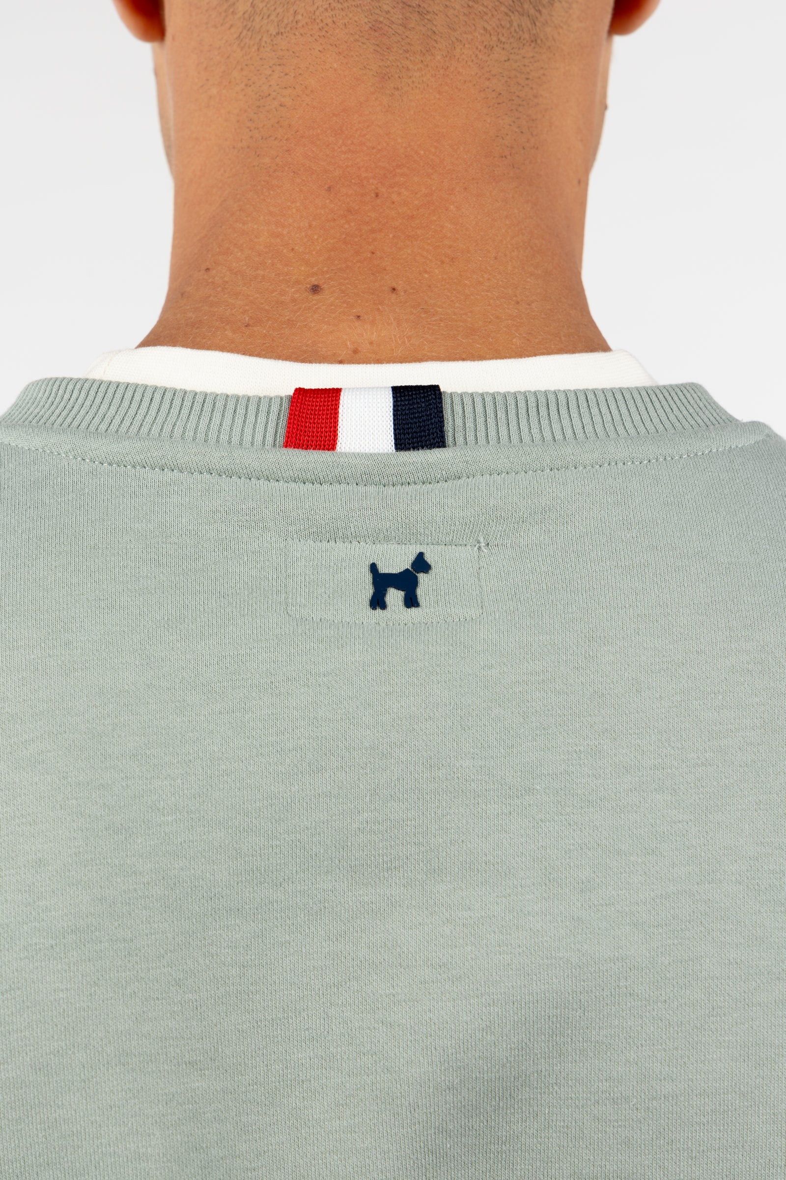 Sudadera Huella Relieve Khaki Suave
