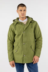 Parka Clásica Capucha Khaki