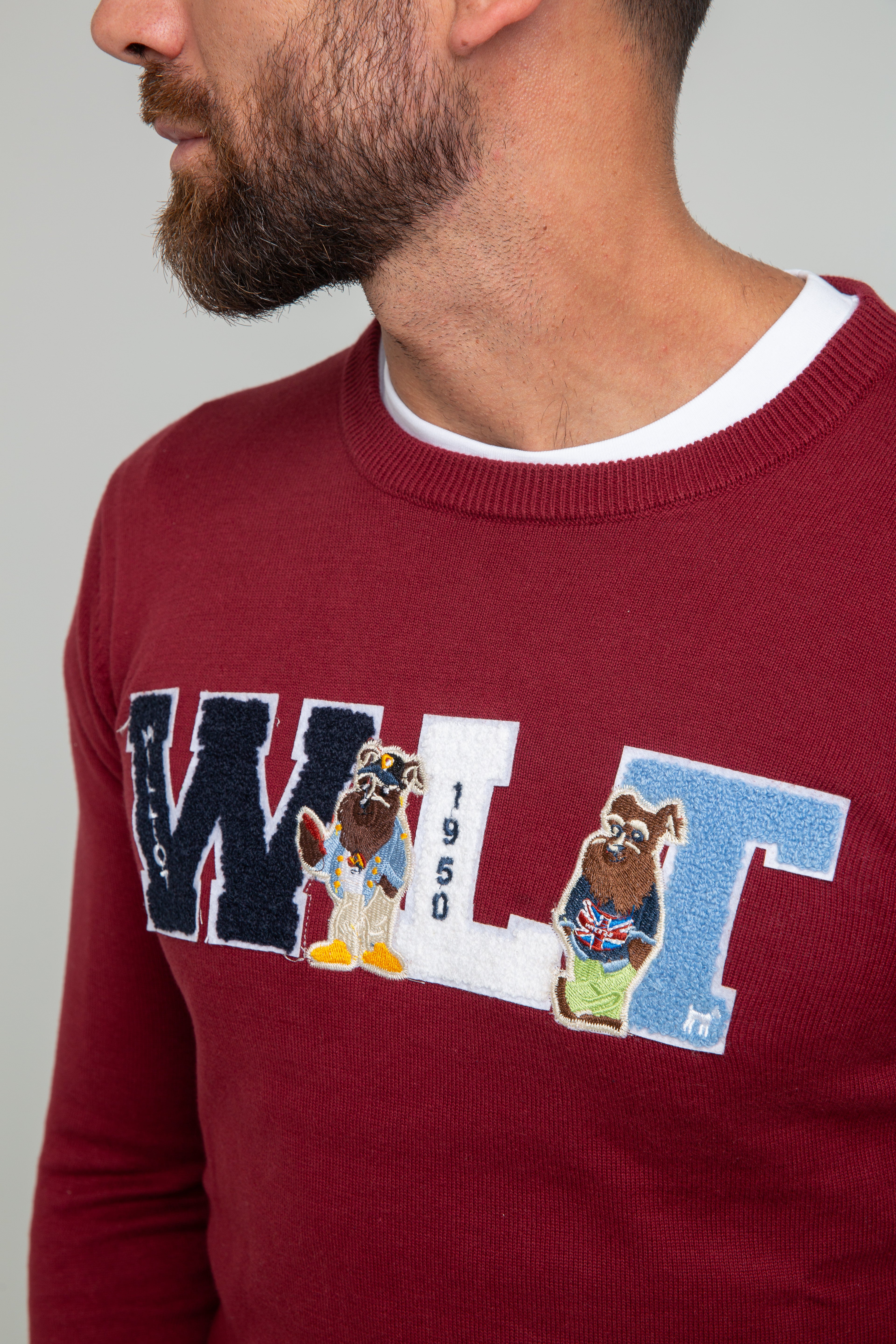 Jersey WLT Tipo Parche Burdeos