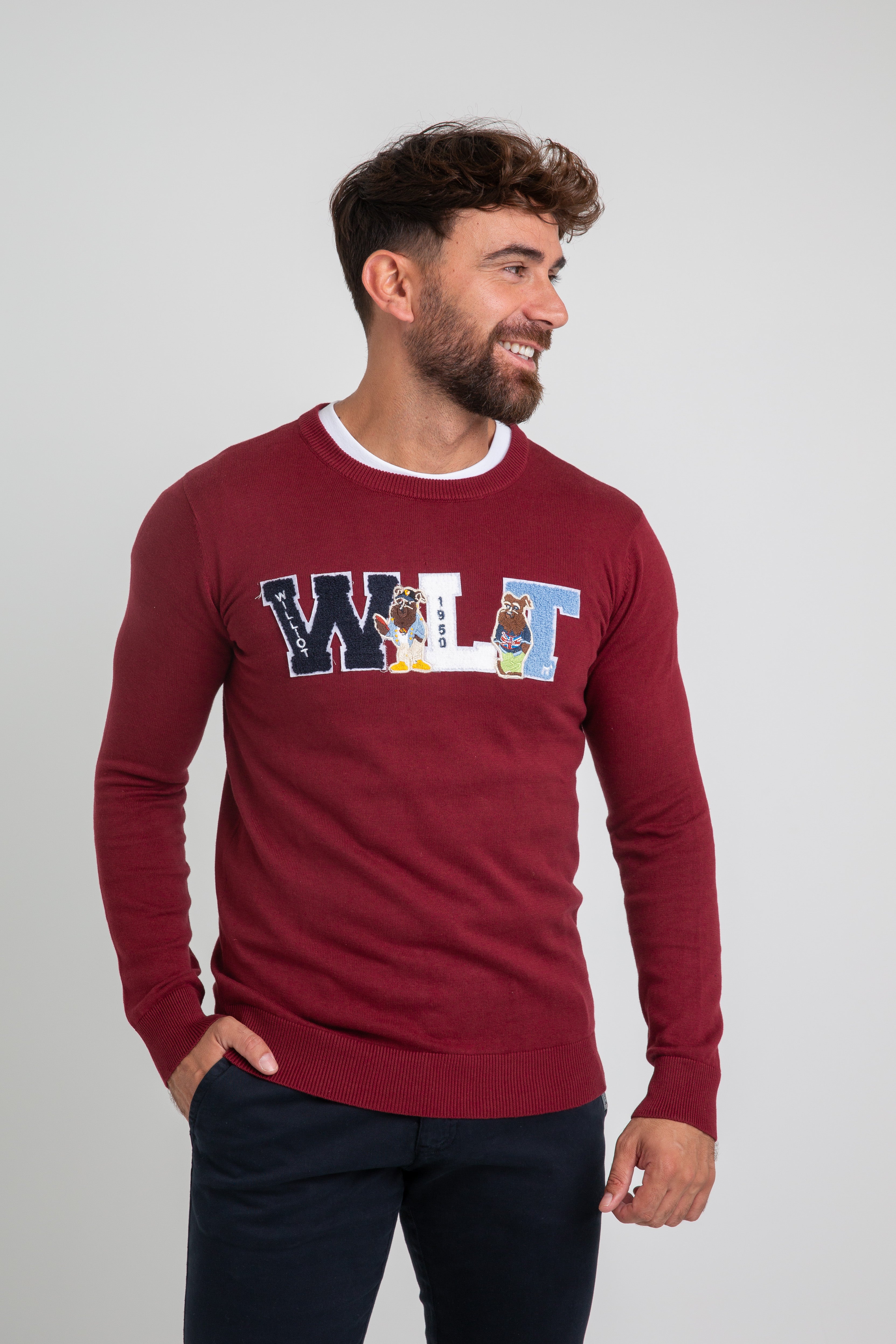 Jersey WLT Tipo Parche Burdeos