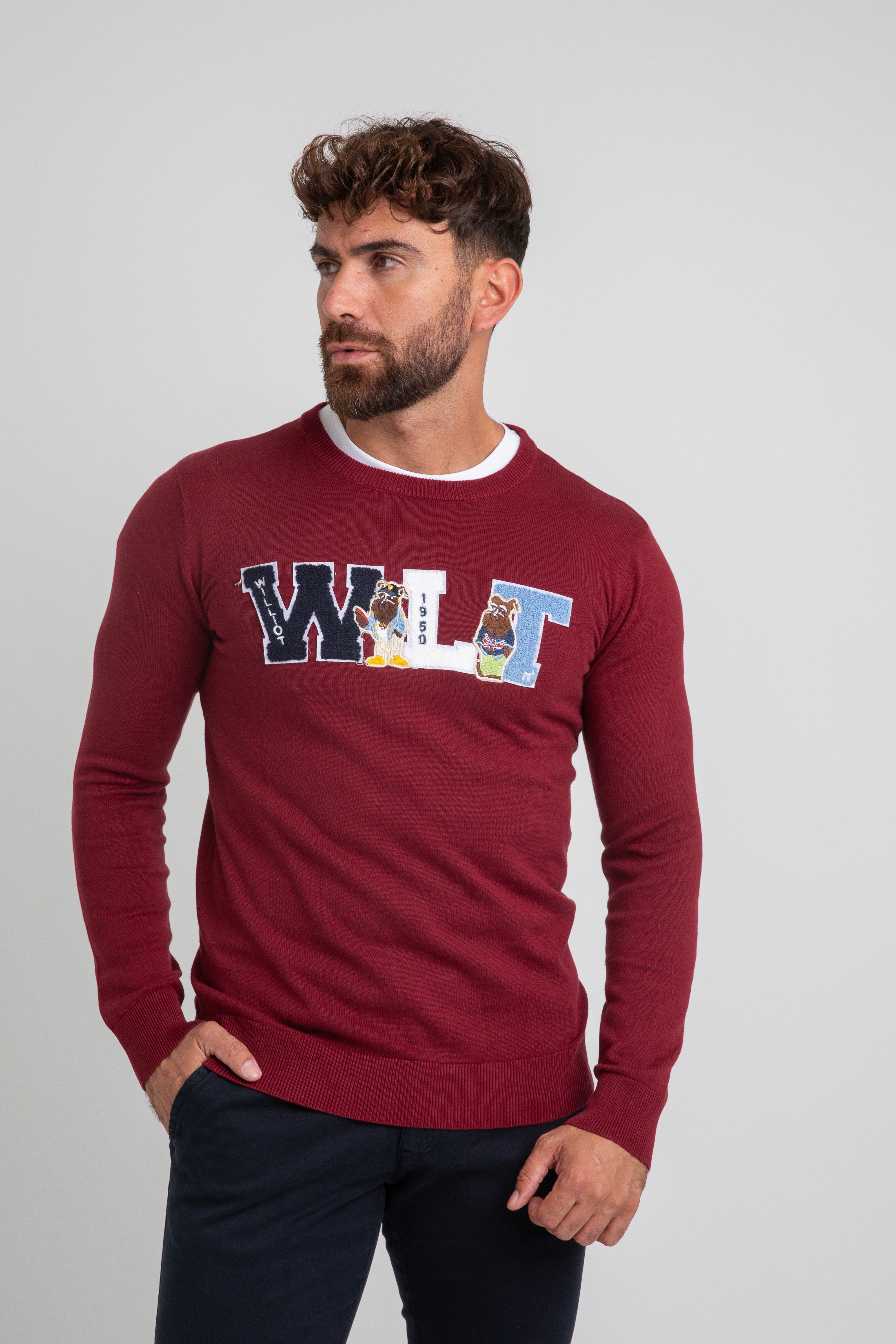 Jersey WLT Tipo Parche Burdeos