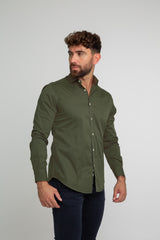 Camisa Garment Dyed Verde Militar