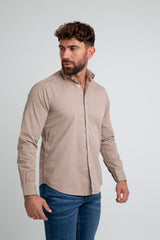 Camisa Garment Dyed Beige