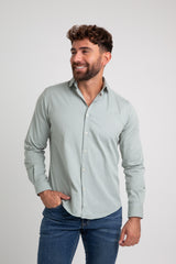 Camisa Garment Dyed Verde Pato