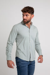 Camisa Garment Dyed Verde Pato